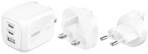 Belkin BoostCharge Pro 70W Mobiel apparaat Wandlader met 2x USB Type-C BoostCharge Pro