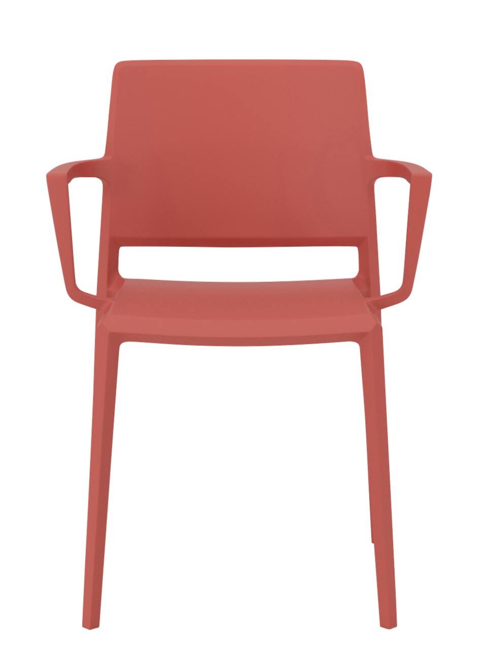 Nowy Styl Bezoekersstoel Kunststof Rood 130 kg 485 x 530 x 805 mm 4 Stuks