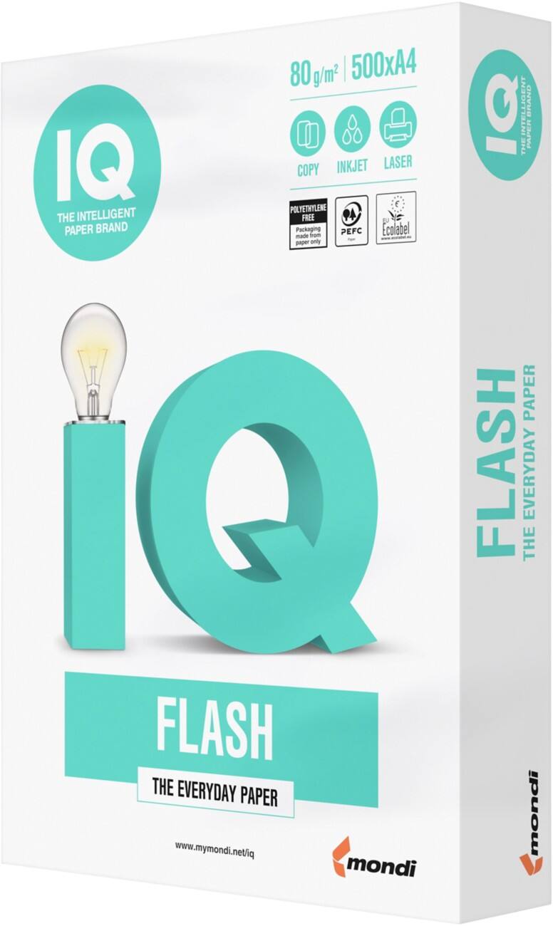 IQ Flash A4 Kopieerpapier 80 g/m² Mat Wit 146 CIE 500 Vellen