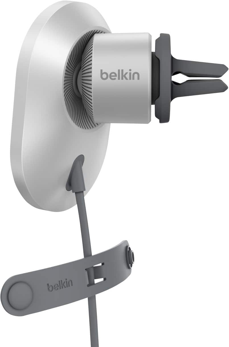 Belkin BoostCharge Pro Magnetisch Draadloze auto-oplader met Qi2 15W Grijs WIC008BTGR-NCV2