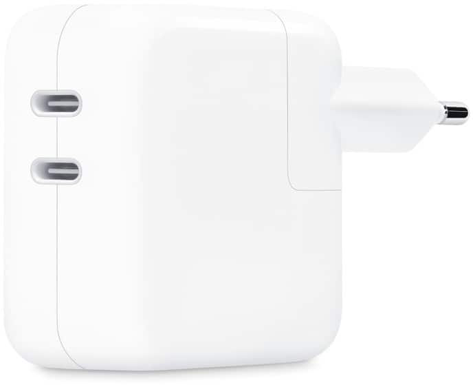 Apple 35W Dual USB-C Power Wandlader Wit MW2K3ZM/A