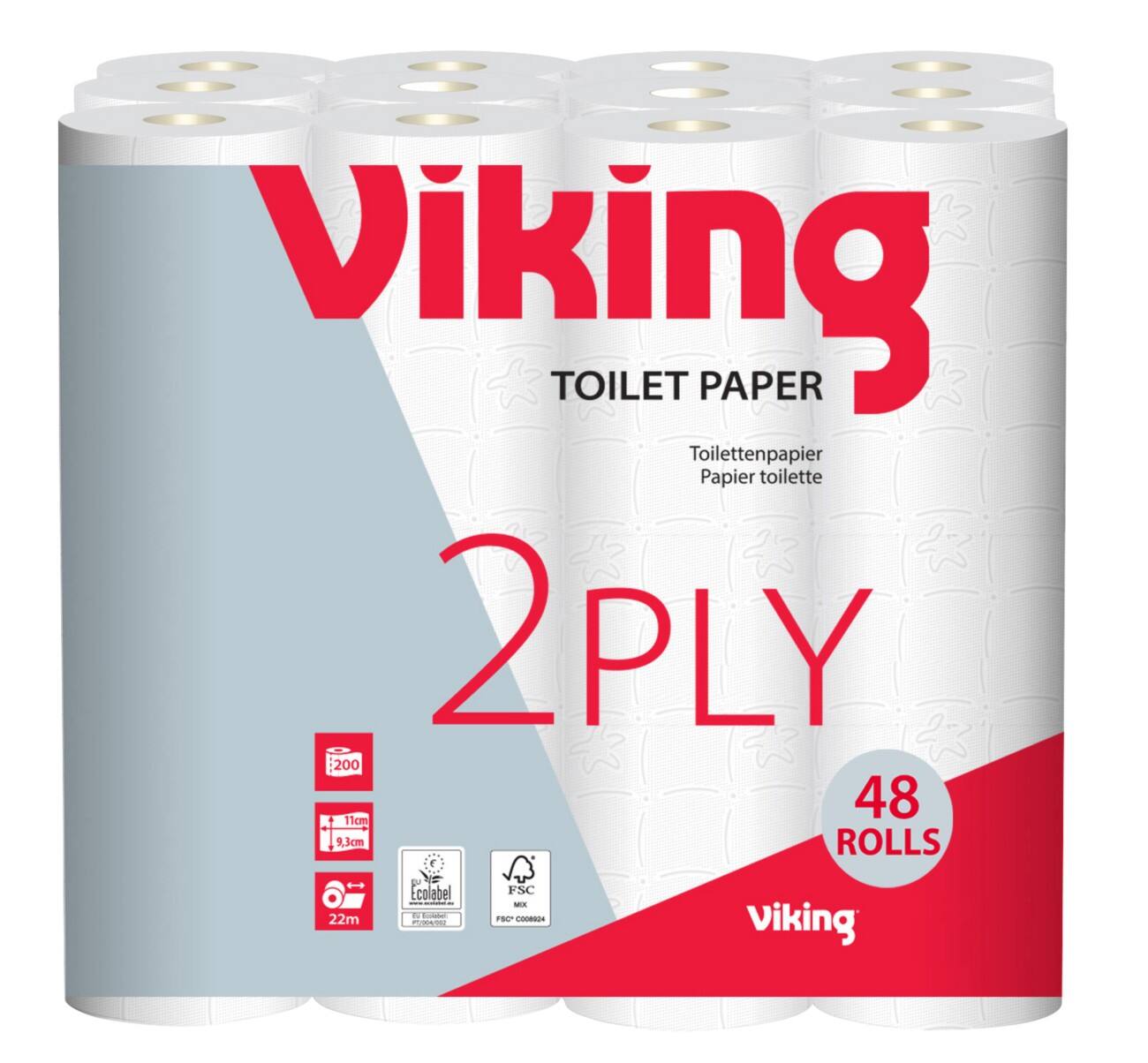 Viking Toiletpapier 2-laags 48 Rollen à 200 Vellen