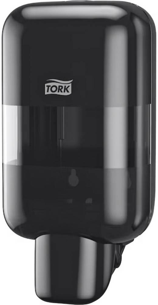 Tork Mini Handdesinfectiemiddel-dispenser Zwart Compacte, hygiënische wanddispenser voor zeep en handdesinfectiemiddelen