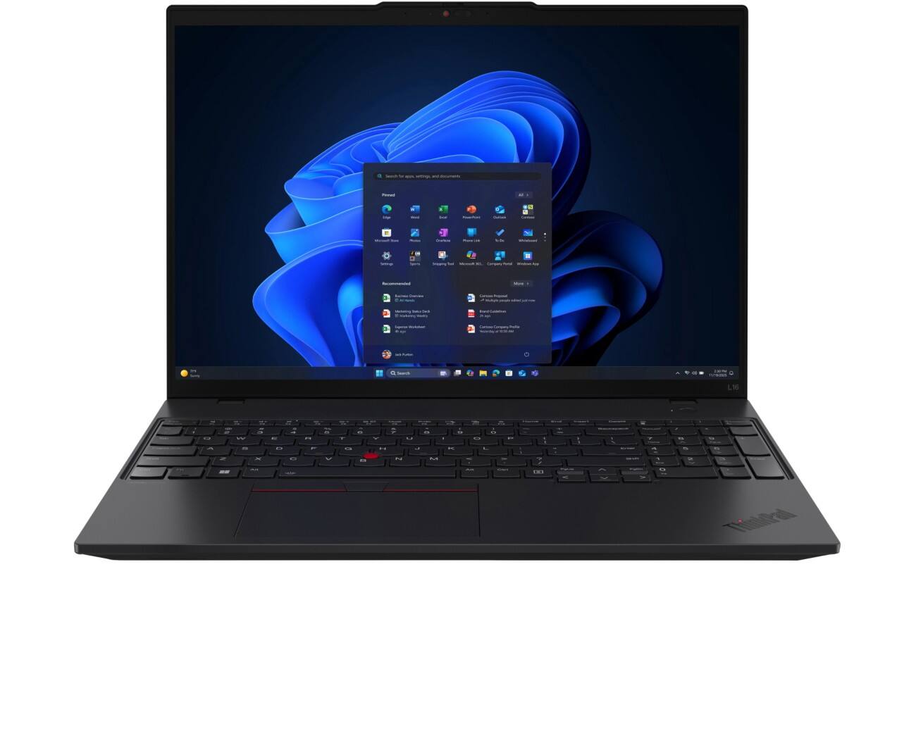 Lenovo ThinkPad L16 AMD G2 Laptop 40,6 cm (16") PRO 215 3.2 GHz 32 GB AMD Radeon 740M Windows 11 Pro