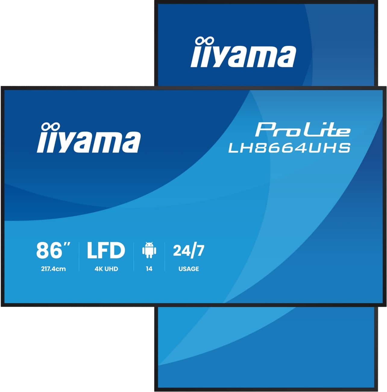 iiyama LH8664UHS-B3AG 85,6" Monitor 4K Ultra HD IPS 8 ms LH8664UHS-B3AG