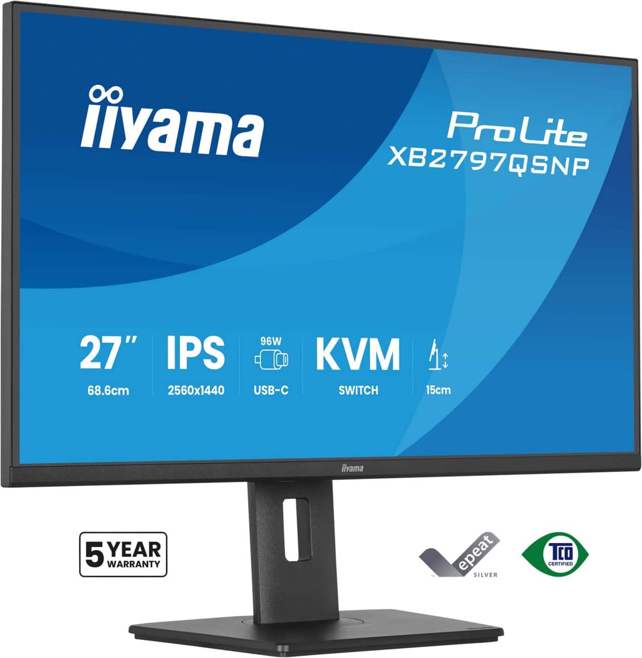 iiyama ProLite XB2797QSNP-B1 27" Monitor Quad HD IPS XB2797QSNP-B1