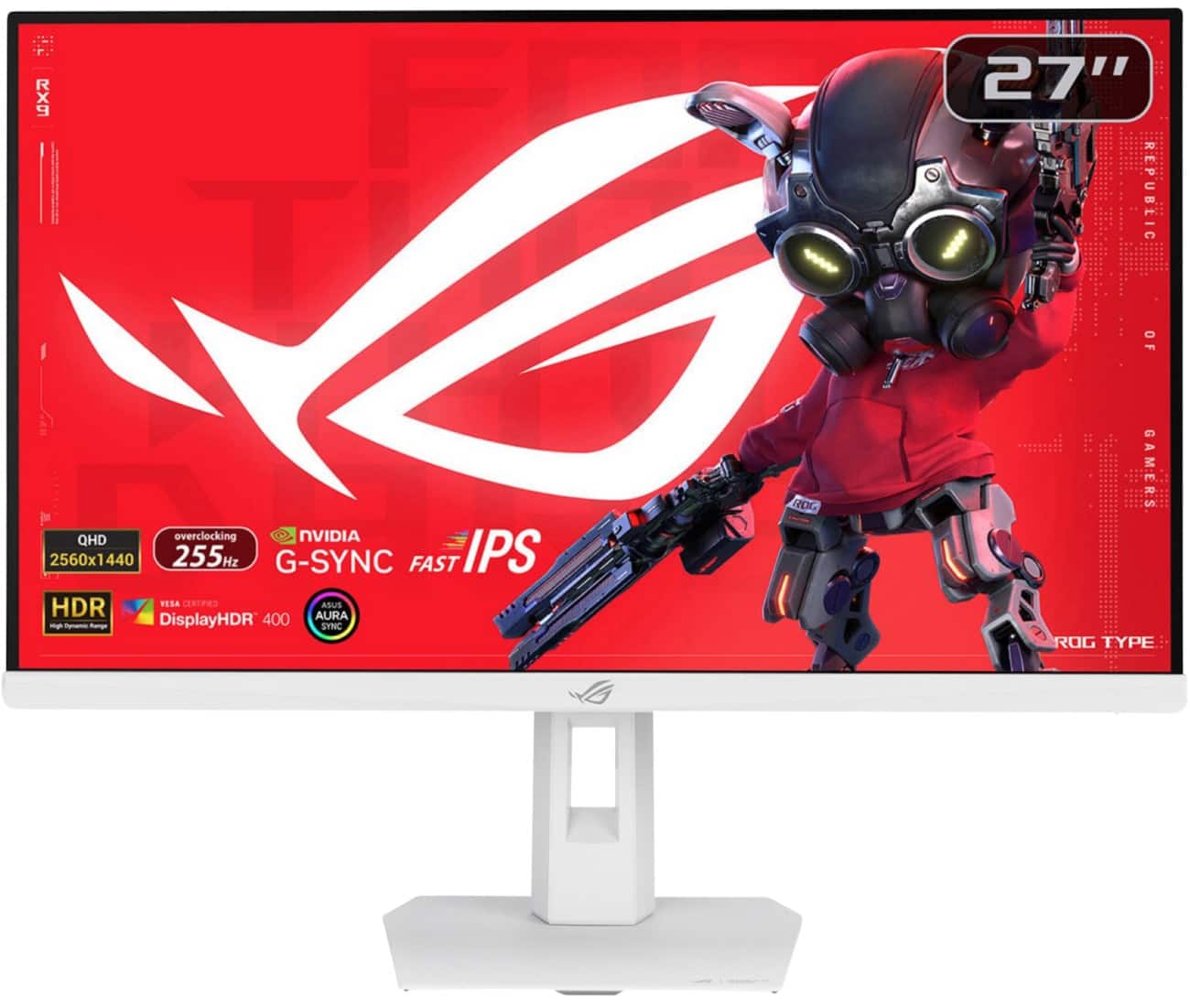 ASUS ROG Strix XG27ACMES-W 27" Monitor Wide Quad HD LCD IPS 1 ms 90LM0C92-B01171