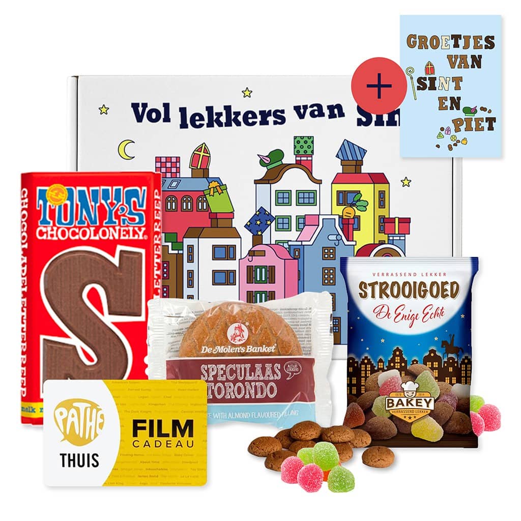 Sinterklaas Geschenkdoos ‘De maan schijnt door de bomen’ 4 Stuks