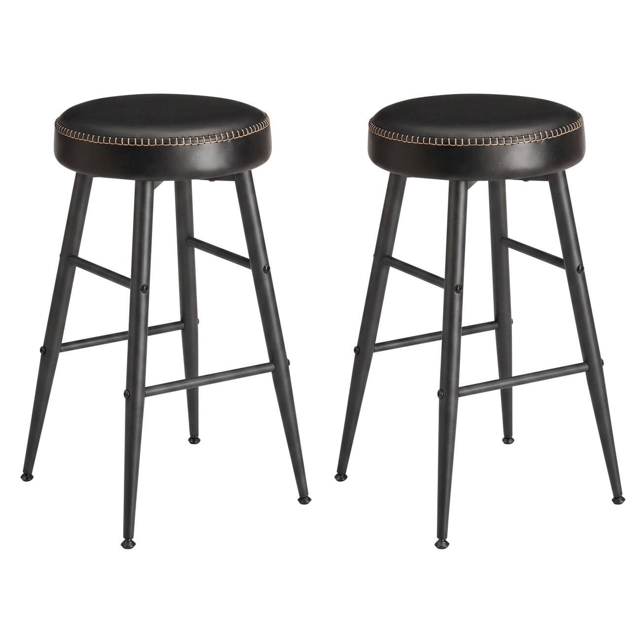VASAGLE Barkruk Modern Zwart LBC080B01V1 2 Stuks