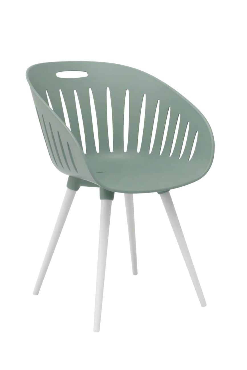 TOPSTAR Tuinstoel PP (Polypropeen) 540 x 570 x 810 mm Donkerolijfgroen Buiten 2 Stuks