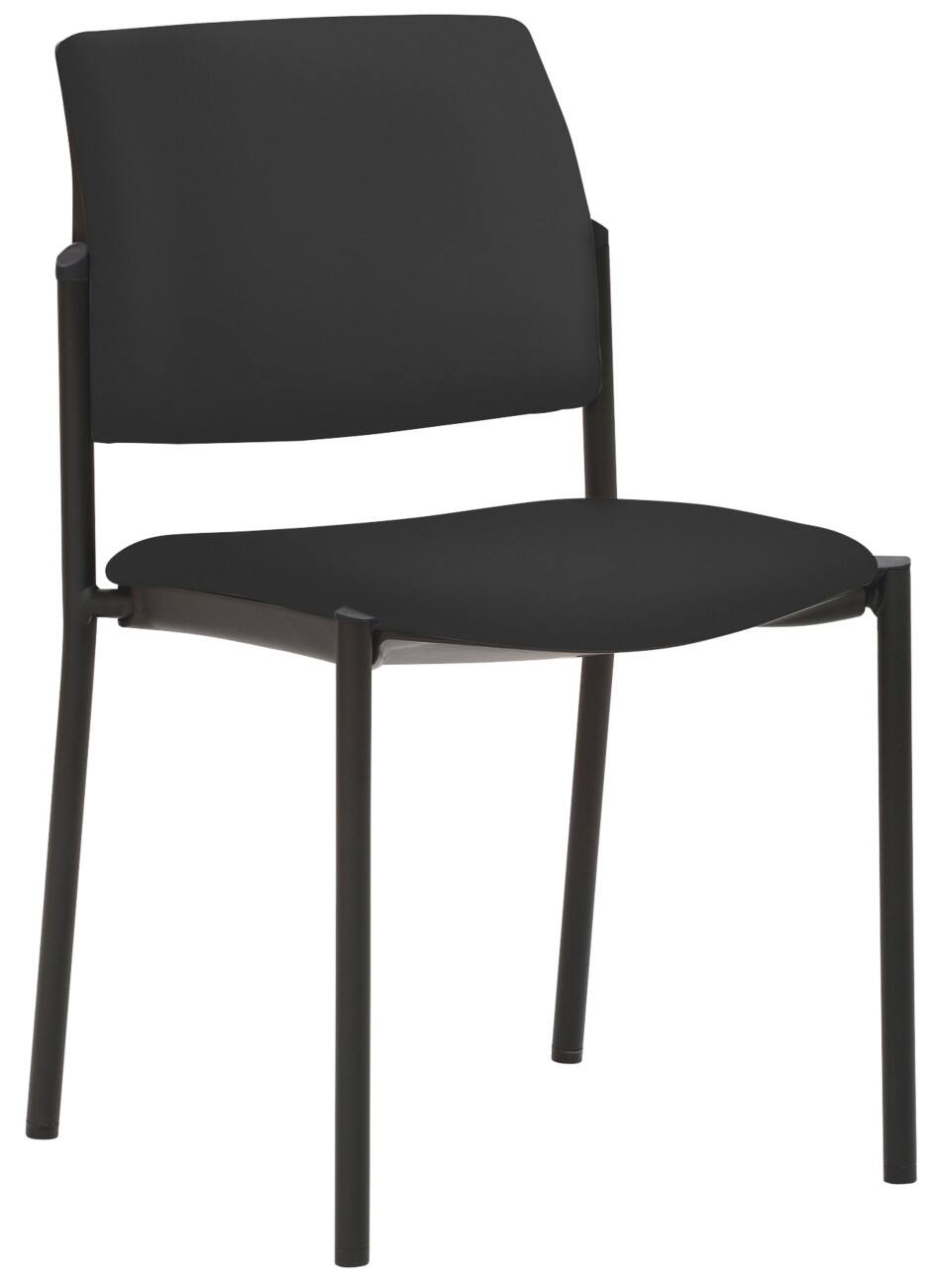 mayer sitzmöbel Stapelbare stoel Stof Zwart 120 kg 2518 490 x 560 x 830 mm 4 Stuks