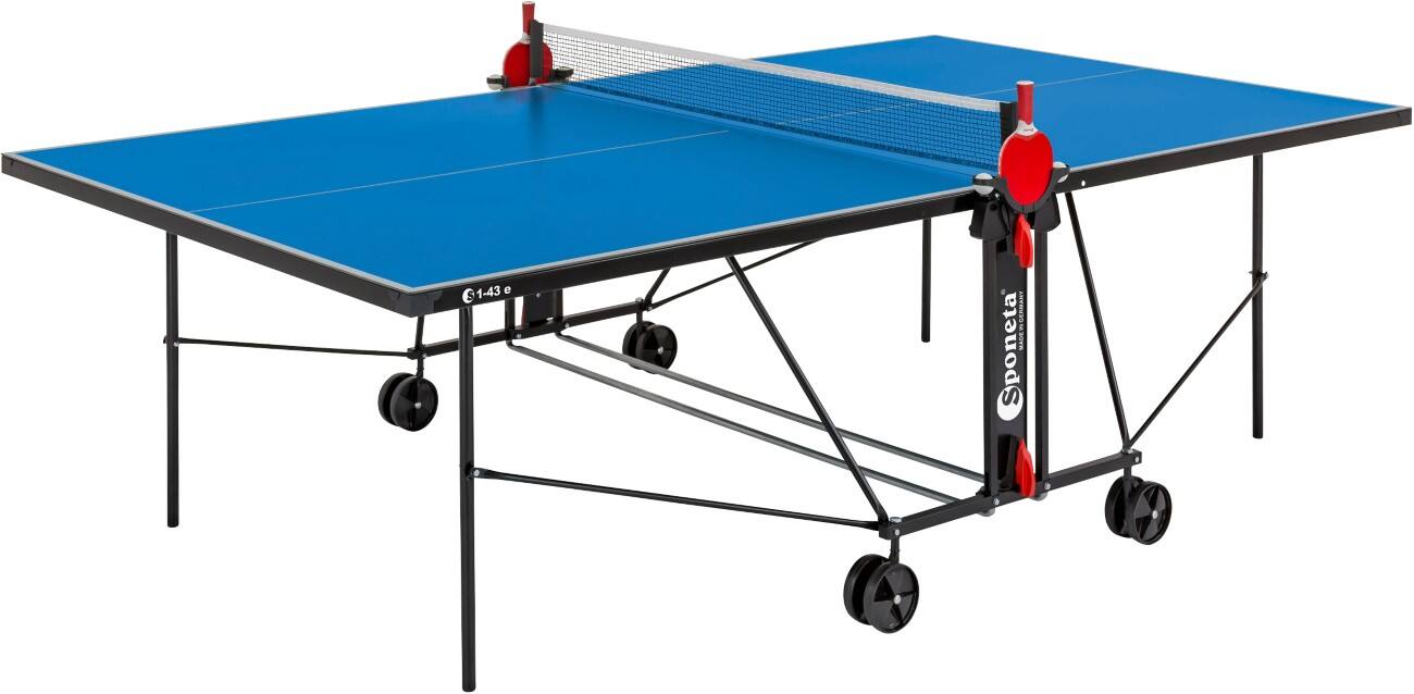 S 1-43 e Tafeltennistafel Melamine, Staal Mobiel