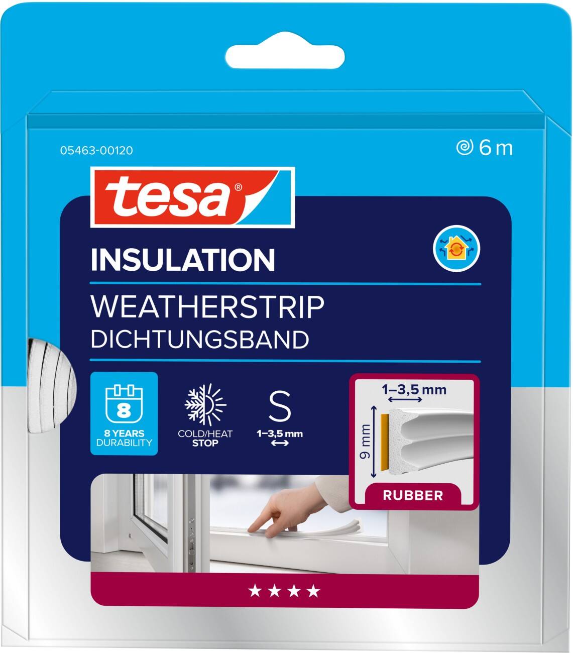 tesa Tochtstrip Wit 168 mm Kunstvezel