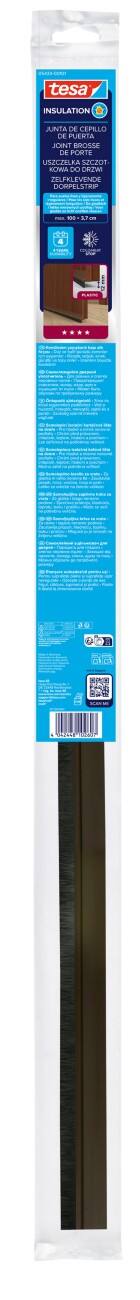 tesa Tochtstrip Bruin 70 mm Kunststof, PET (Polyetheentereftalaat), PP (Polypropeen)
