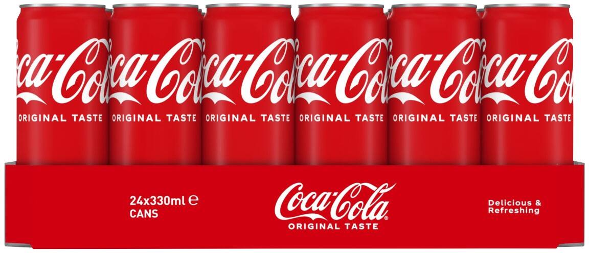 Coca-Cola Original Taste Blikje 24 Stuks à 330 ml