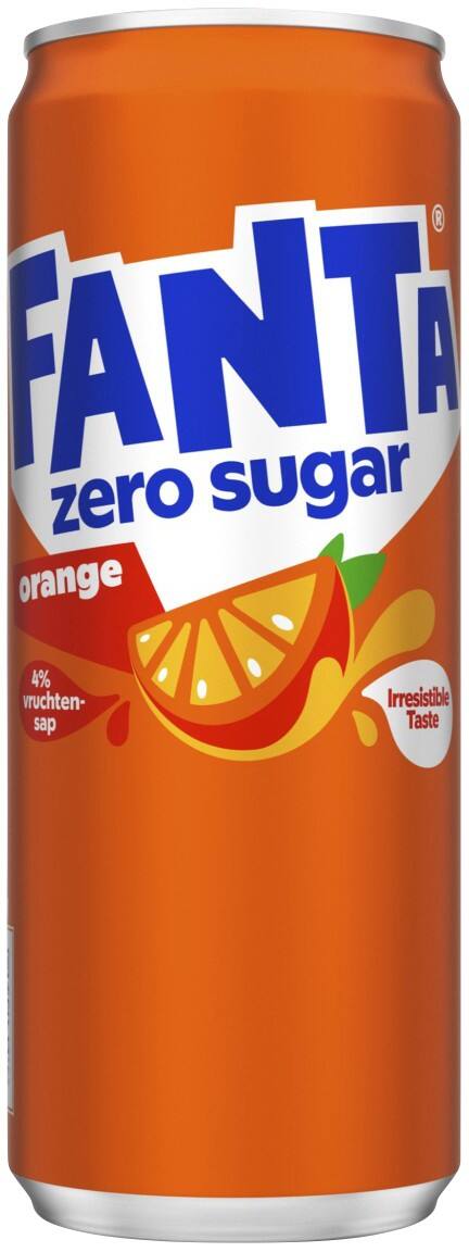 Fanta Orange Zero Sugar Blikje 24 Stuks à 330 ml