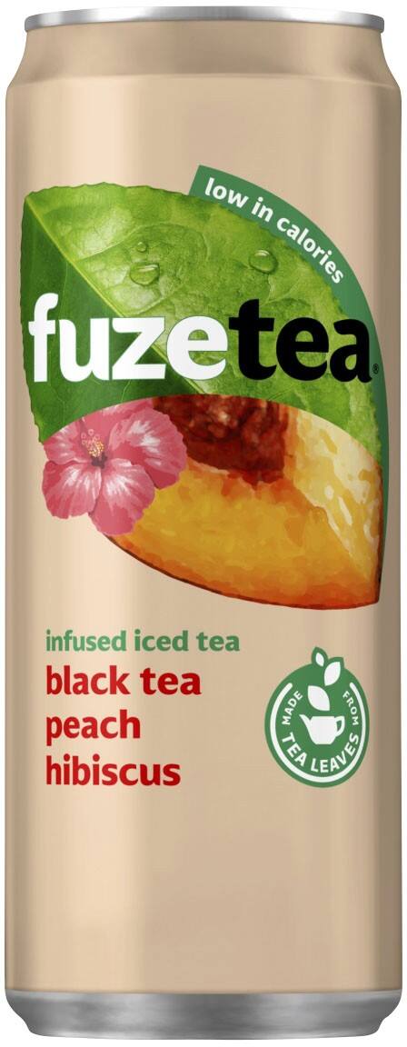 Fuze Tea Peach Hibiscus Blikje 24 Stuks à 330 ml