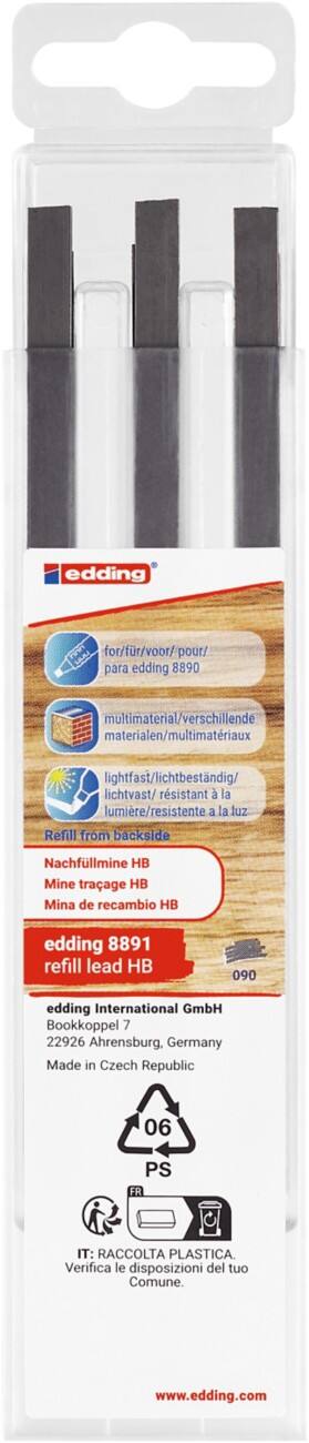 edding Potloodstiften Grafiet 8891 6 Stuks
