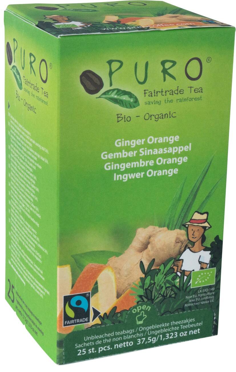Puro Fruit Thee BIO Gember, sinaasappel 25 Stuks