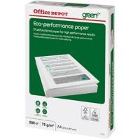 Office Depot Eco-Performance A4 Print-/ kopieerpapier 75 g/m² Glad Wit 500 Vellen