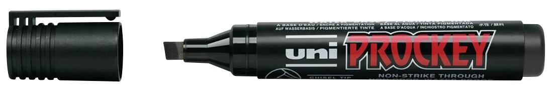 uni-ball Prockey Marker Breed Beitelpunt 6 mm Zwart Waterbestendig