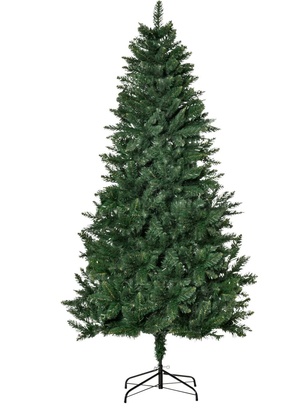 HOMCOM Kunstkerstboom Dennengroen 180 cm