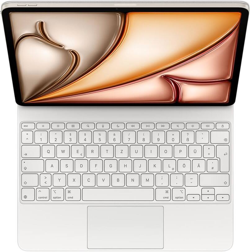 Apple Magic Keyboard Toetsenbord Folio-hoes voor iPad Air Draadloos Bluetooth QWERTZ Duits Wit MDFW4D/A