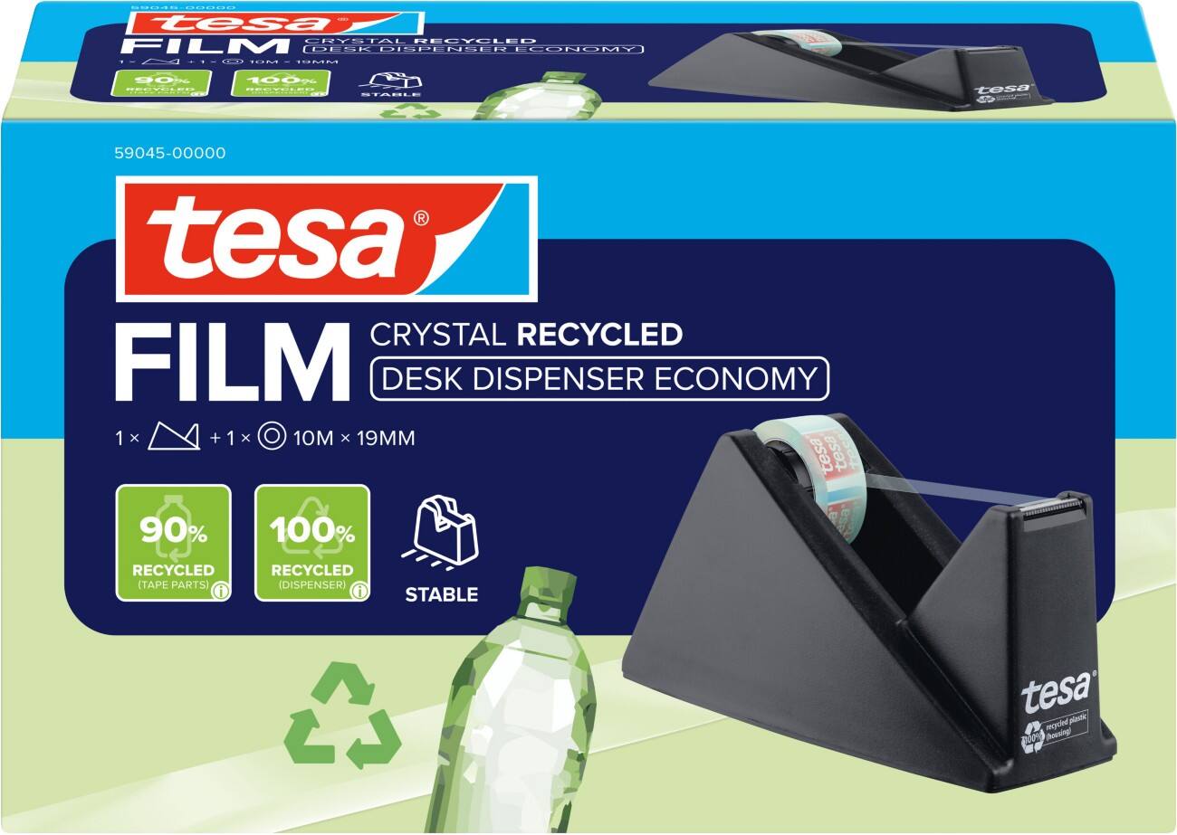 tesa Kleefband Transparant 60 (B) mm Kleine kern + Bureau-dispenser
