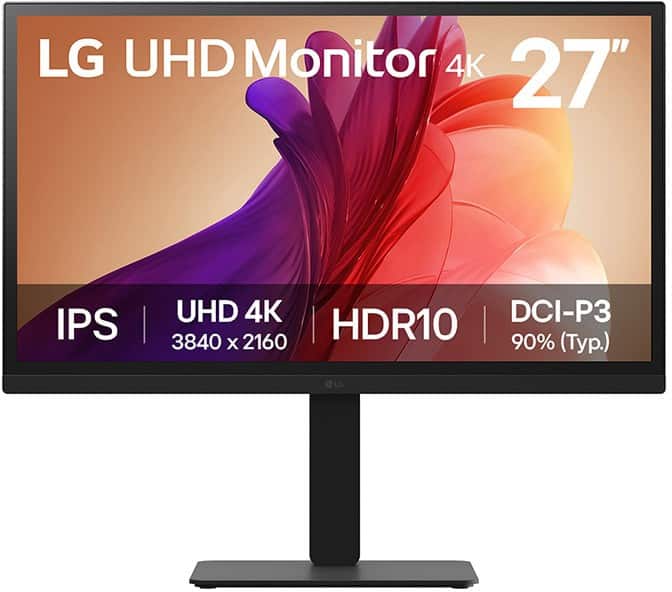 LG 27BA45U-B 27" Monitor 4K Ultra HD IPS 5 ms 27BA45U-B