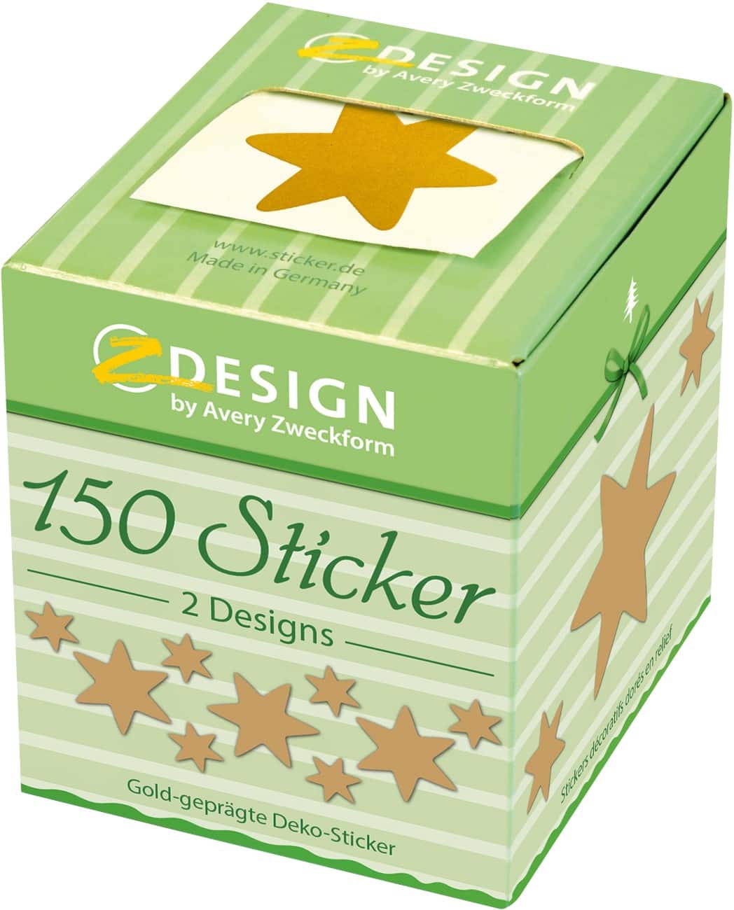 Avery Zweckform Star Stickers Z-Design 56920 Goud 150 stickers op 1 rol