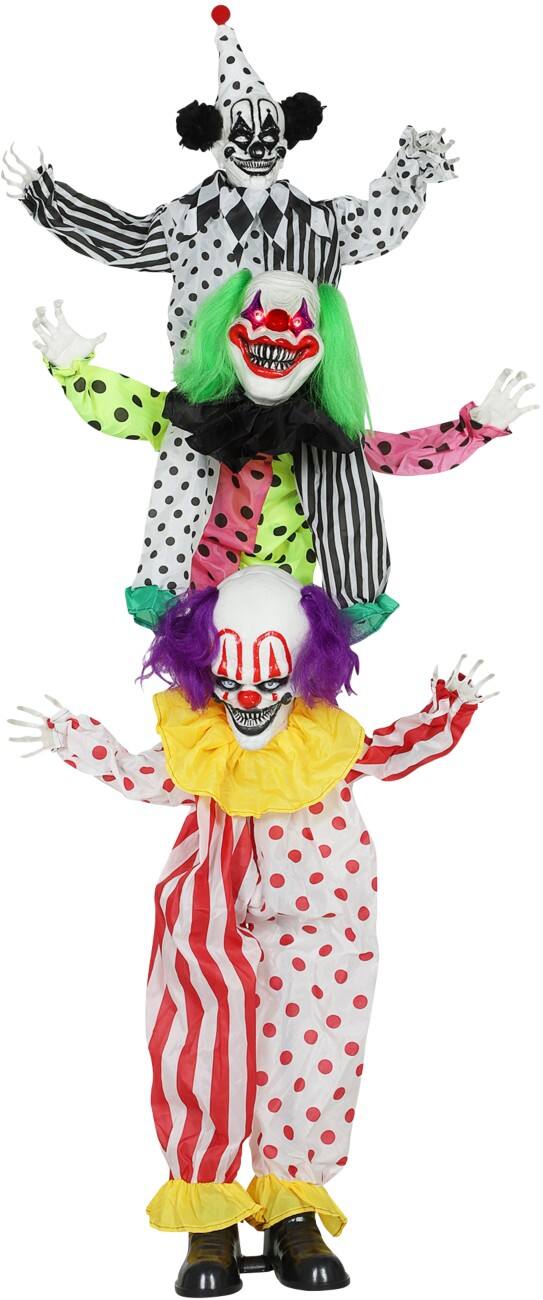 OutSunny Clown Halloween-versiering Polyester Multikleur 40 (L) x 35 (B) x 180 (H) cm