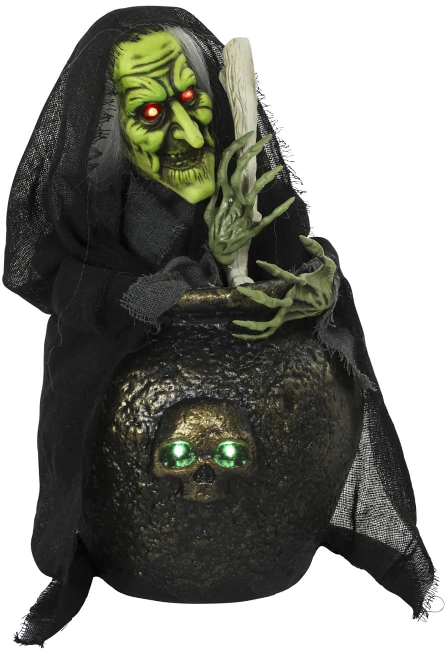 HOMCOM Tafelheks Halloween-versiering Polyester, Metaal Zwart 27 x 28 x 47 cm