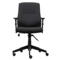 Realspace Stanley Bureaustoel Knie kanteling Stof In hoogte verstelbare armleuning Hoogteverstelbare zitting Zwart 110 kg 675 x 680 x 1,075 mm