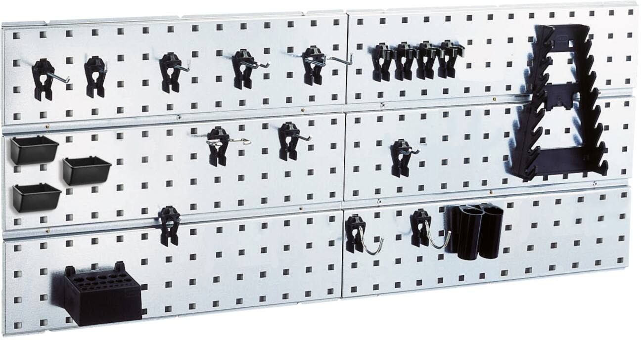 raaco Gereedschapspaneel Staal 104 x 44 cm Zilver