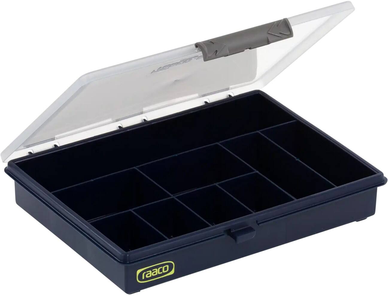 raaco Sorteerkist voor gereedschap PP (Polypropeen) 24 x 19,5 x 4,3 cm Blauw, transparant