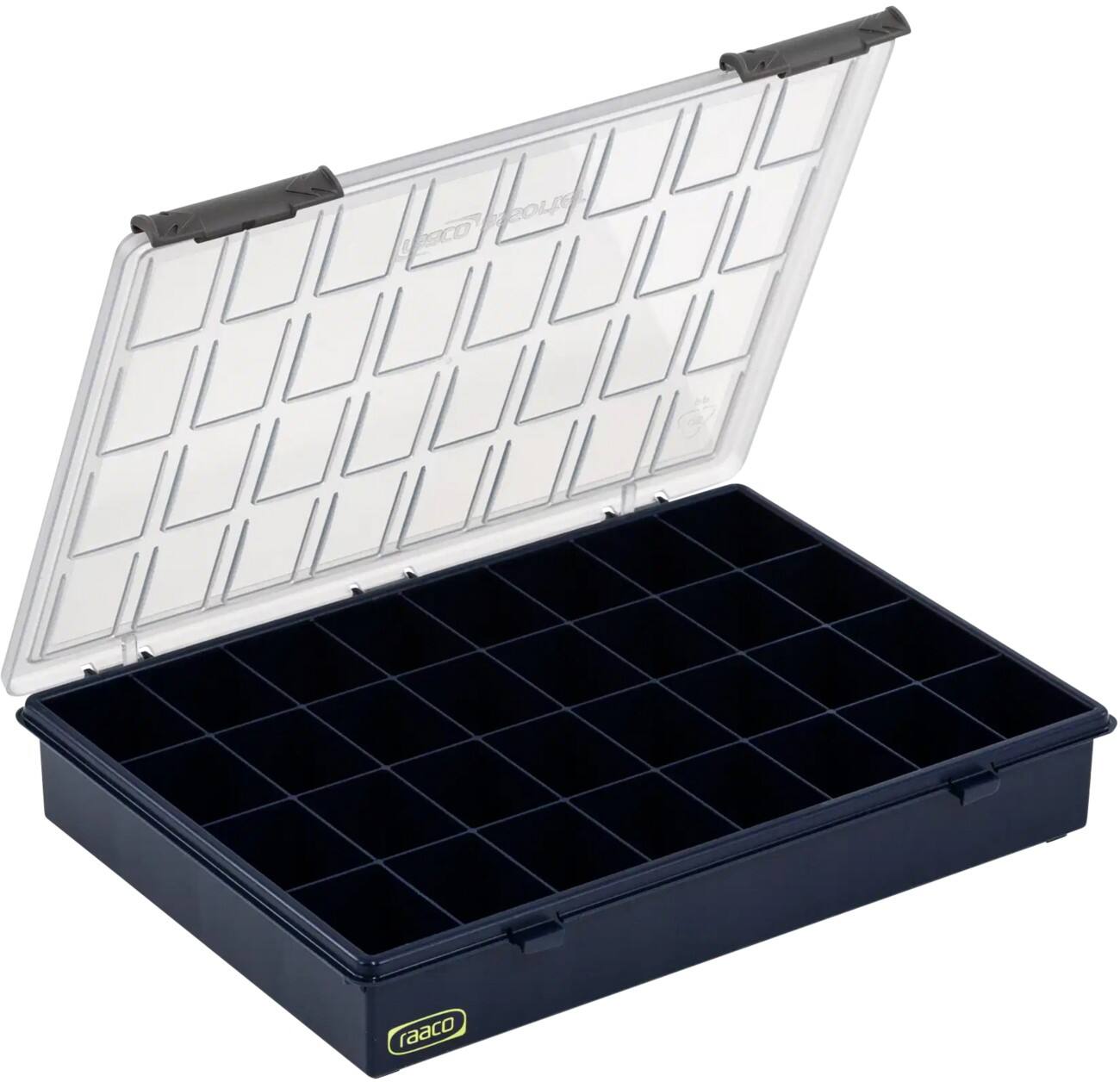 raaco Sorteerkist voor gereedschap PP (Polypropeen) 33,8 x 26 x 5,7 cm Blauw, transparant
