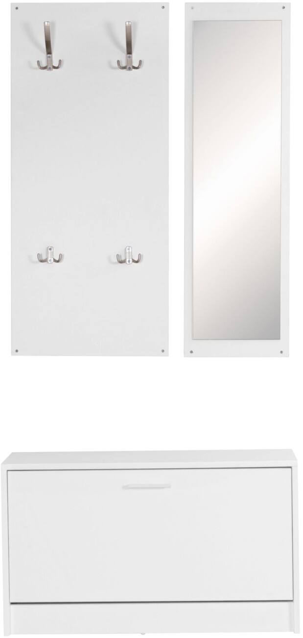 WOHNLING Wandkapstok Melamine, Spaanplaat 1 Lade