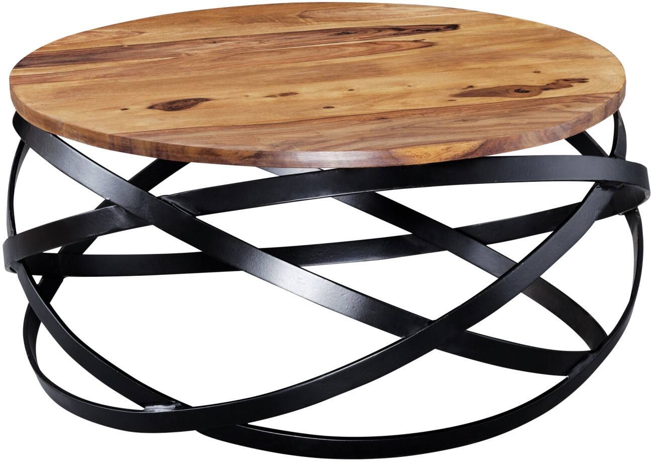 WOHNLING Rond Koffietafel Bruin 600 x 600 x 300 mm
