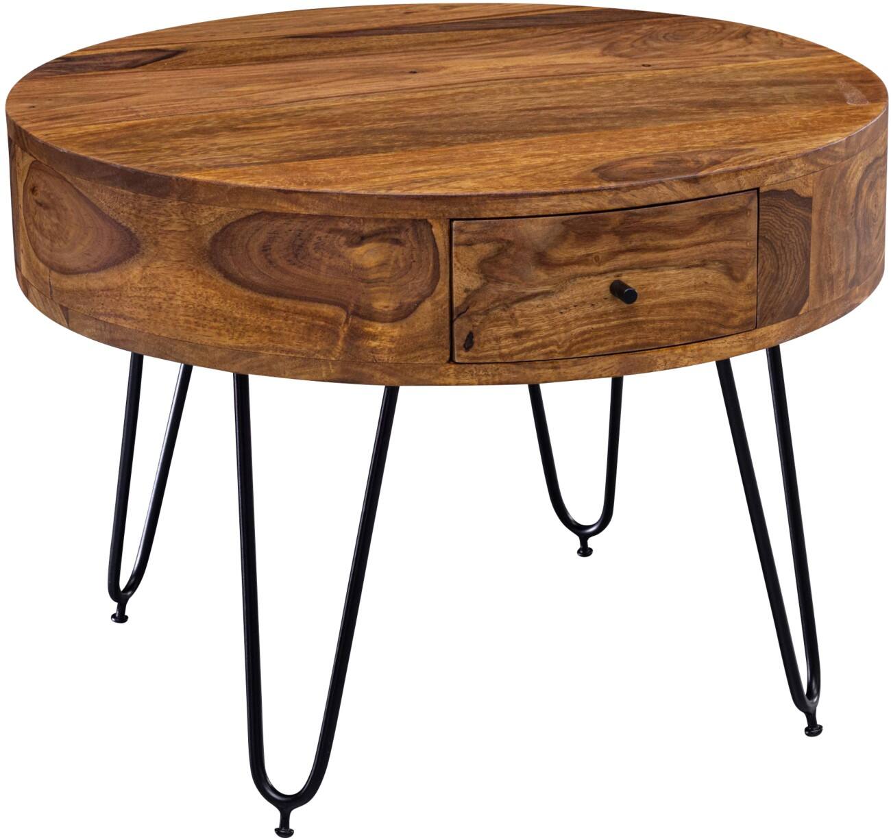 WOHNLING Rond Koffietafel Bruin 600 x 600 x 445 mm