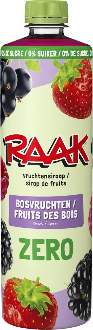 RAAK Zero Bosvruchten Vruchtensiroop 750 ml