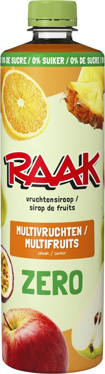 RAAK Zero Multivruchten Vruchtensiroop 750 ml