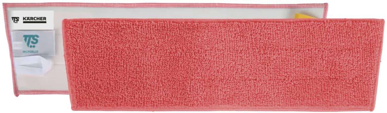 Kärcher Premium Twisted microvezel-vloerwisser-overtrek klittenbandsysteem 40 cm rood