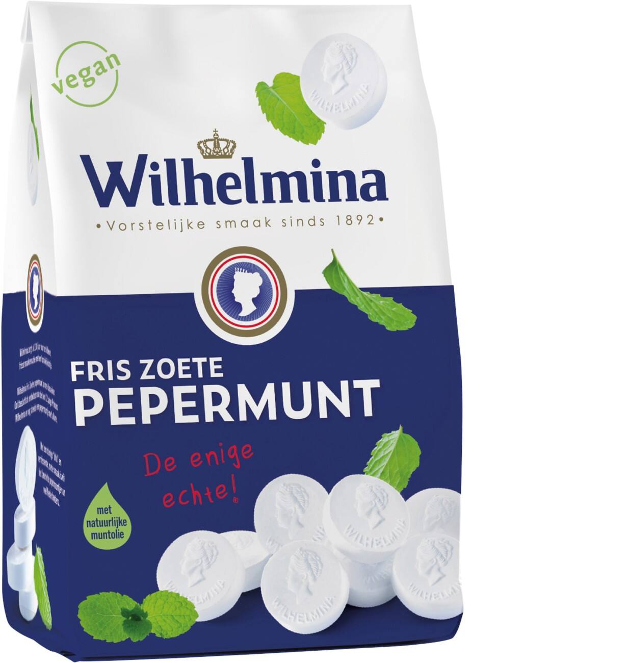 Wilhelmina Snoep Pepermunt Fresh 1000 g