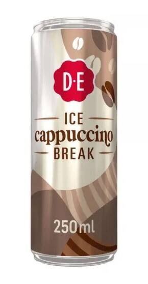 Douwe Egberts Ijskoffie Cappuccino 250 ml Creamy 100% Arabica met Cacao 12 Stuks