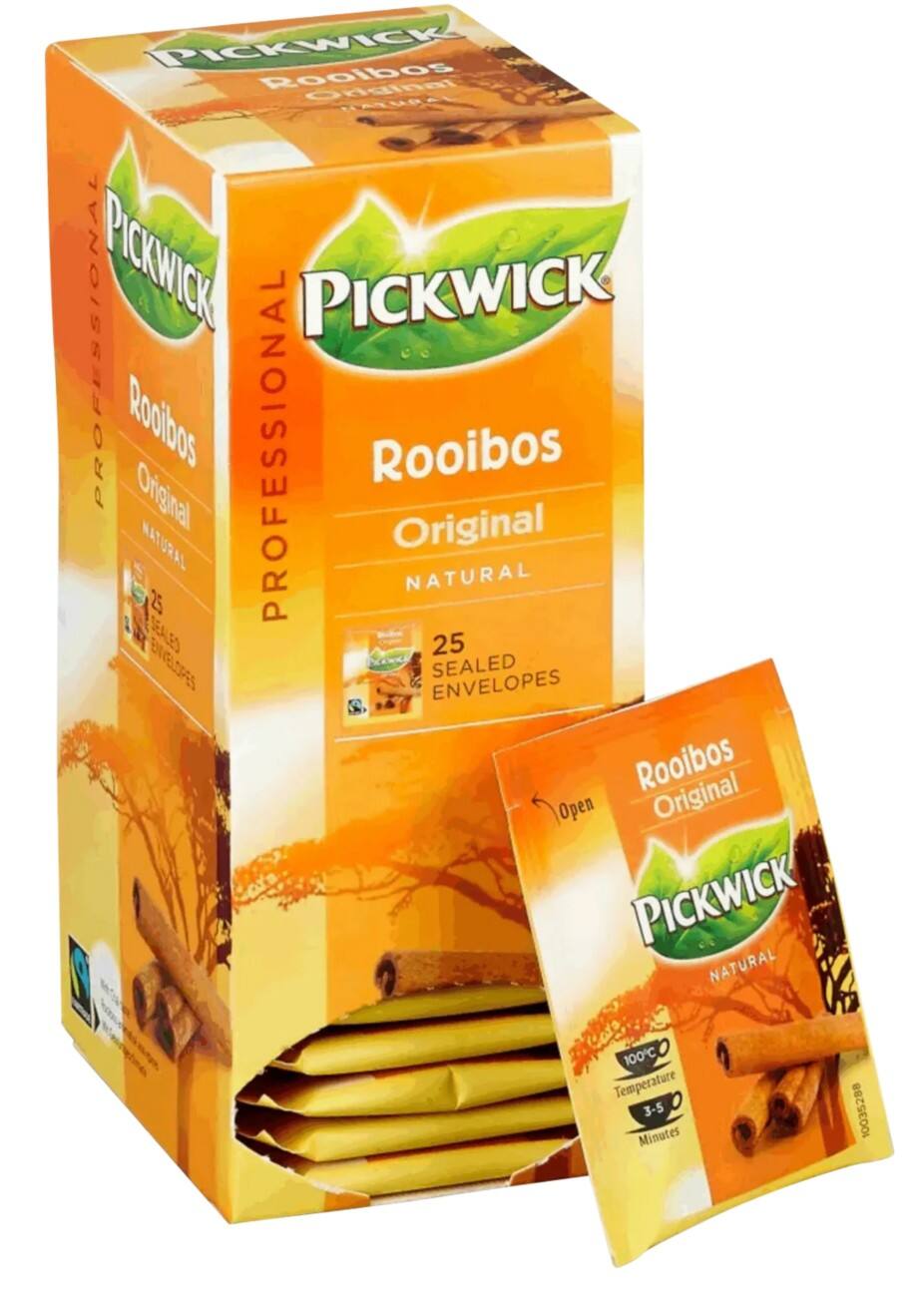 Pickwick Professional Rooibos Honing Thee Zakjes 25 Stuks à 1,5 g