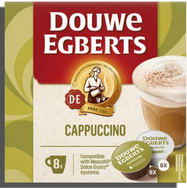 Douwe Egberts Dolce Gusto Koffiecups Cappuccino 8 Stuks