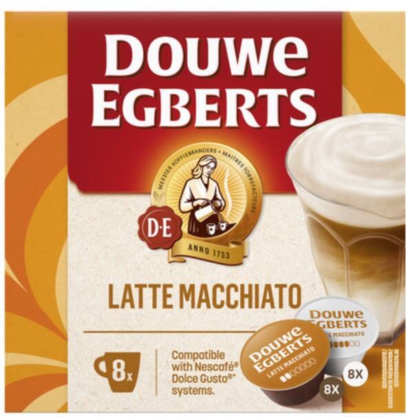 Douwe Egberts Dolce Gusto Koffiecups Latte Macchiato 8 Stuks