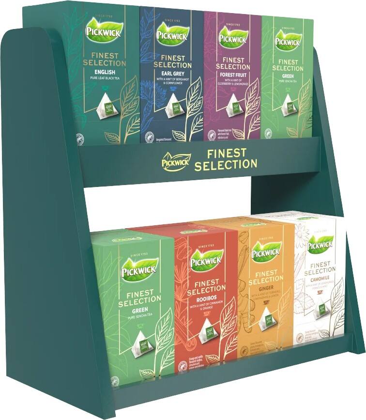 Pickwick Finest Selection 8-compartimenten Bamboo Thee-display