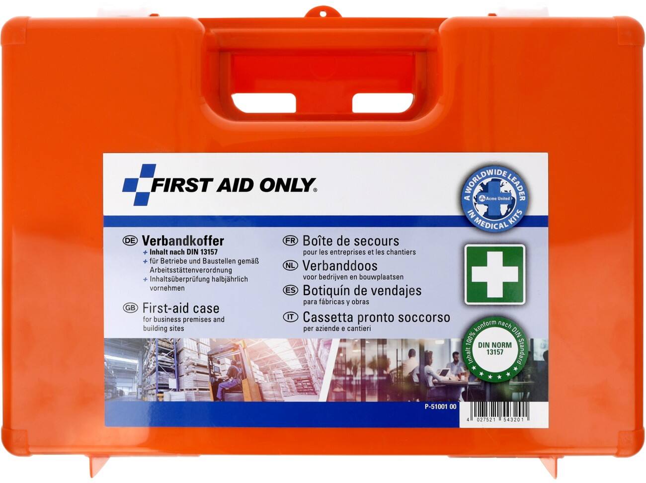EHBO-set „First Aid Only“ oranje DIN 13157