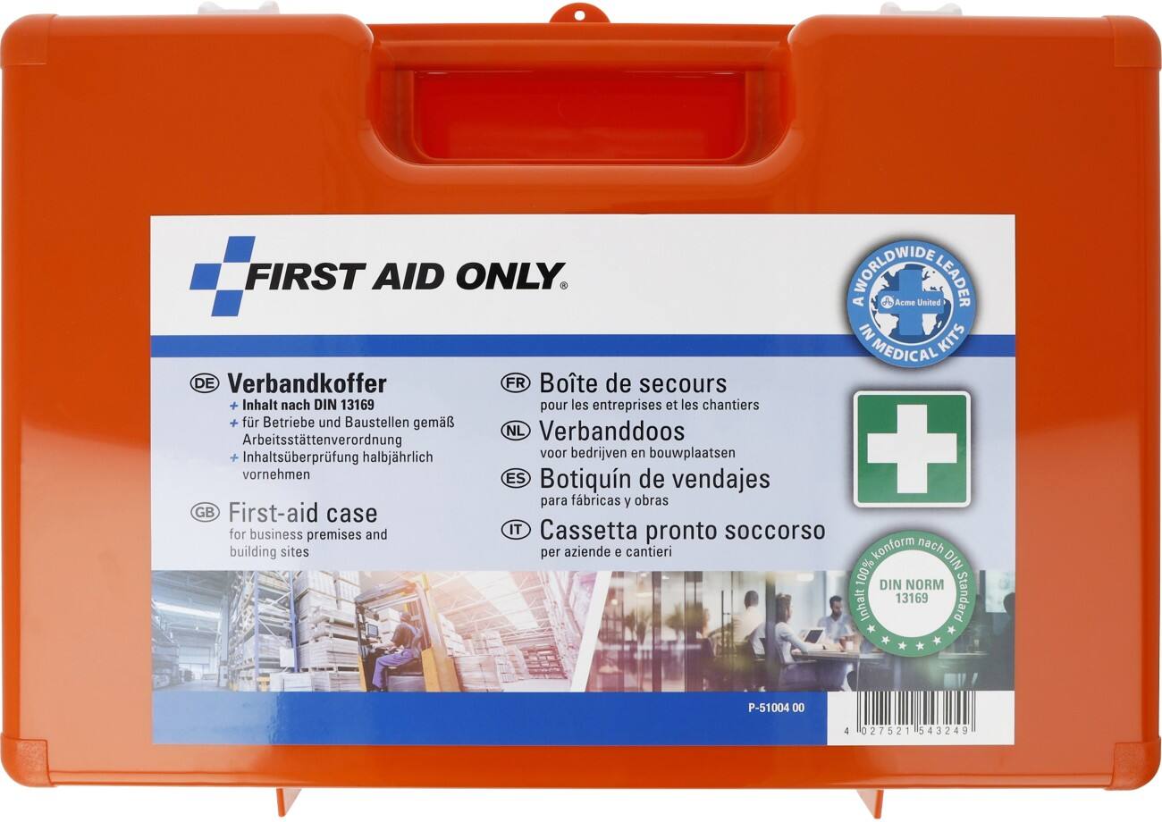 EHBO-set „First Aid Only“ oranje DIN 13169